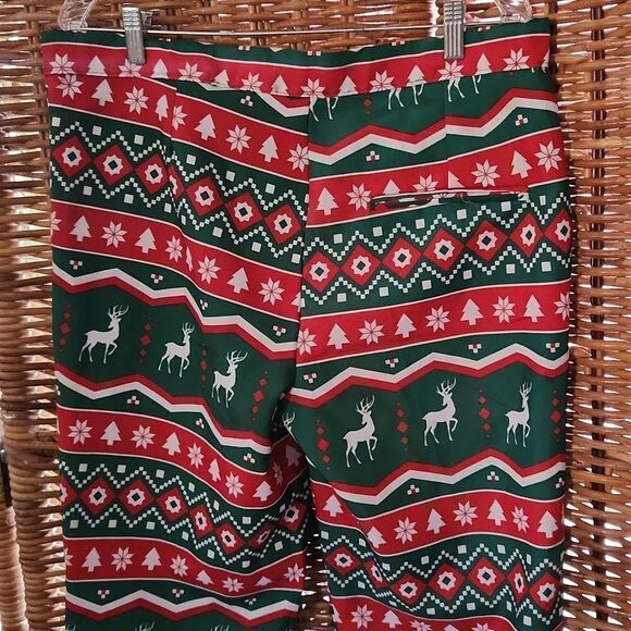 Suitmeister Christmas Reindeer Christmas Tree Pants L 42/44 - Picture 6 of 8